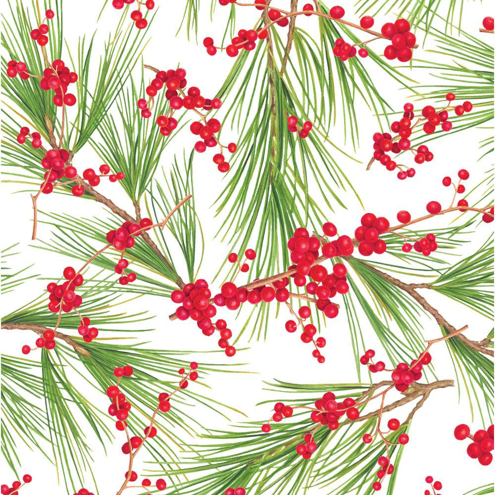 Berries and Pine Wrapping Paper
