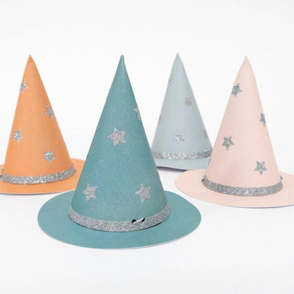 Pastel Mini Witch Hats (set of 8)