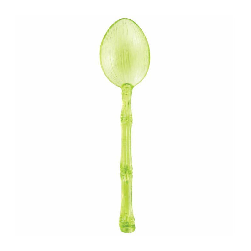 Palm Translucent Lime Green Mini Spoons