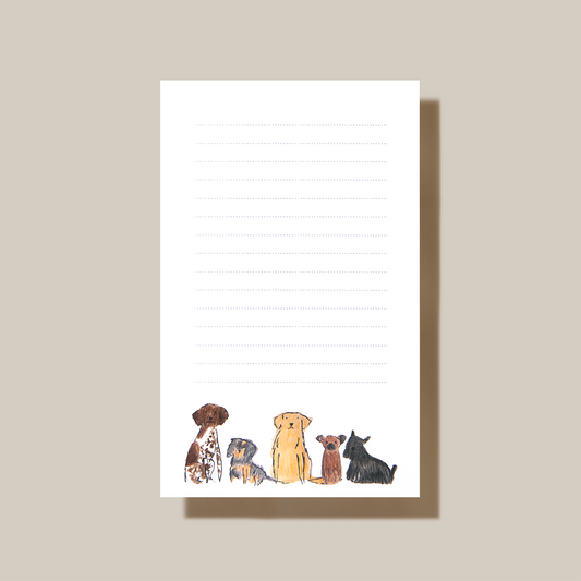 Dogs Lined Note Pad