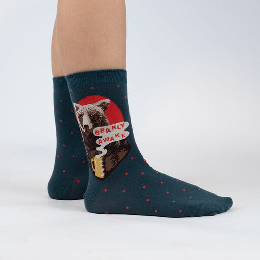 Bearly Awake Crew Socks