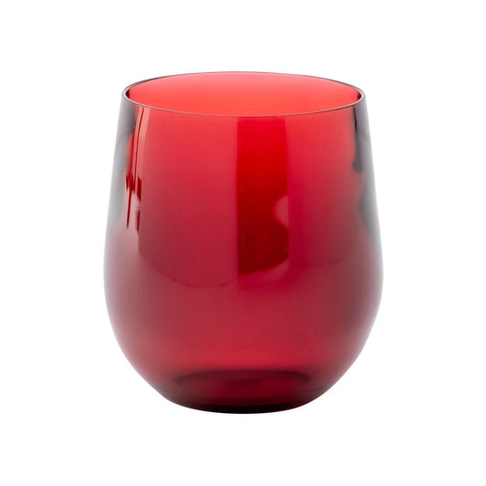 Acrylic 12oz Tumbler Glass in Cranberry - 1 each