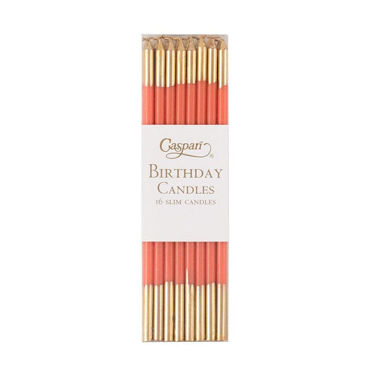 Slim Birthday Candles - Orange