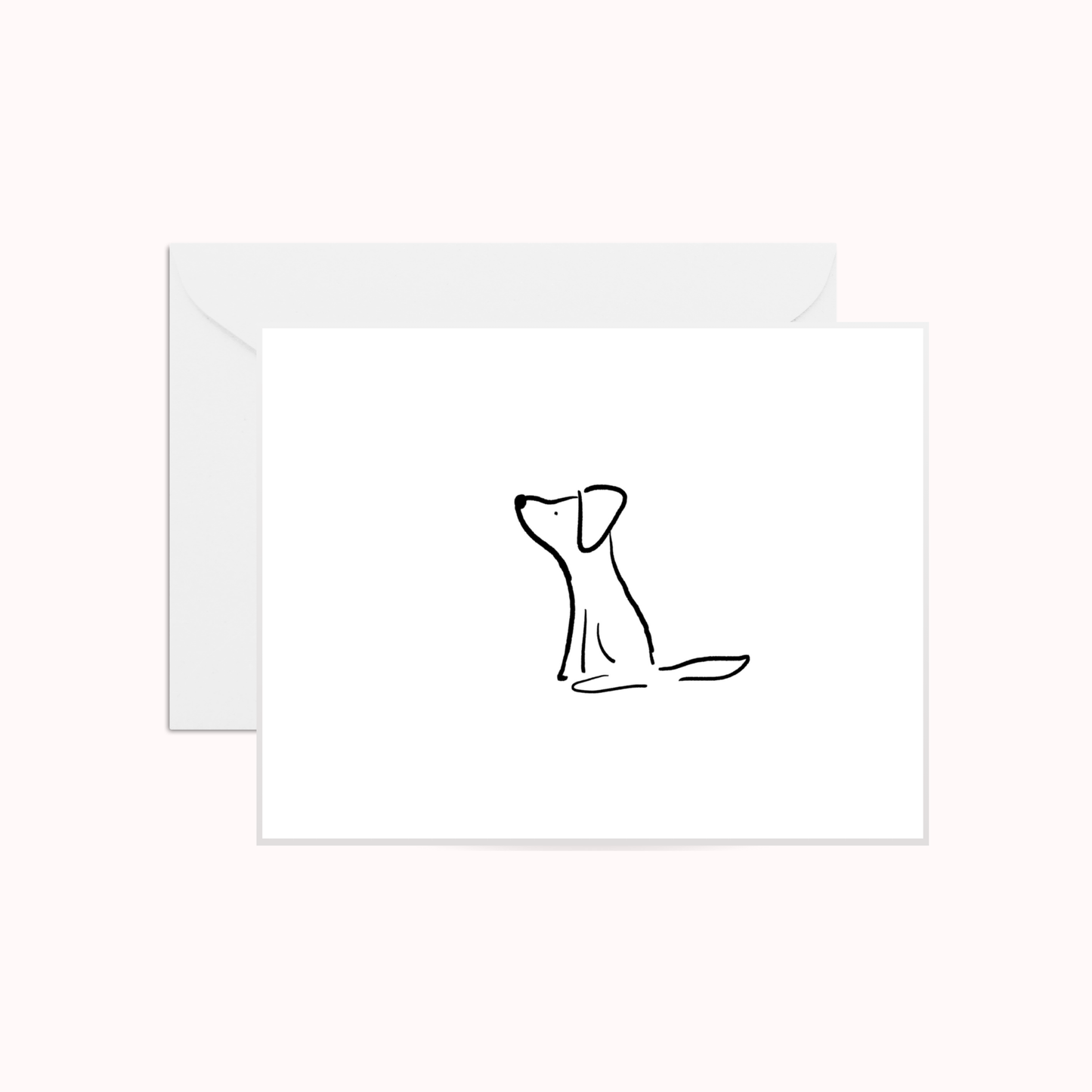 Simple Dog Greeting Card