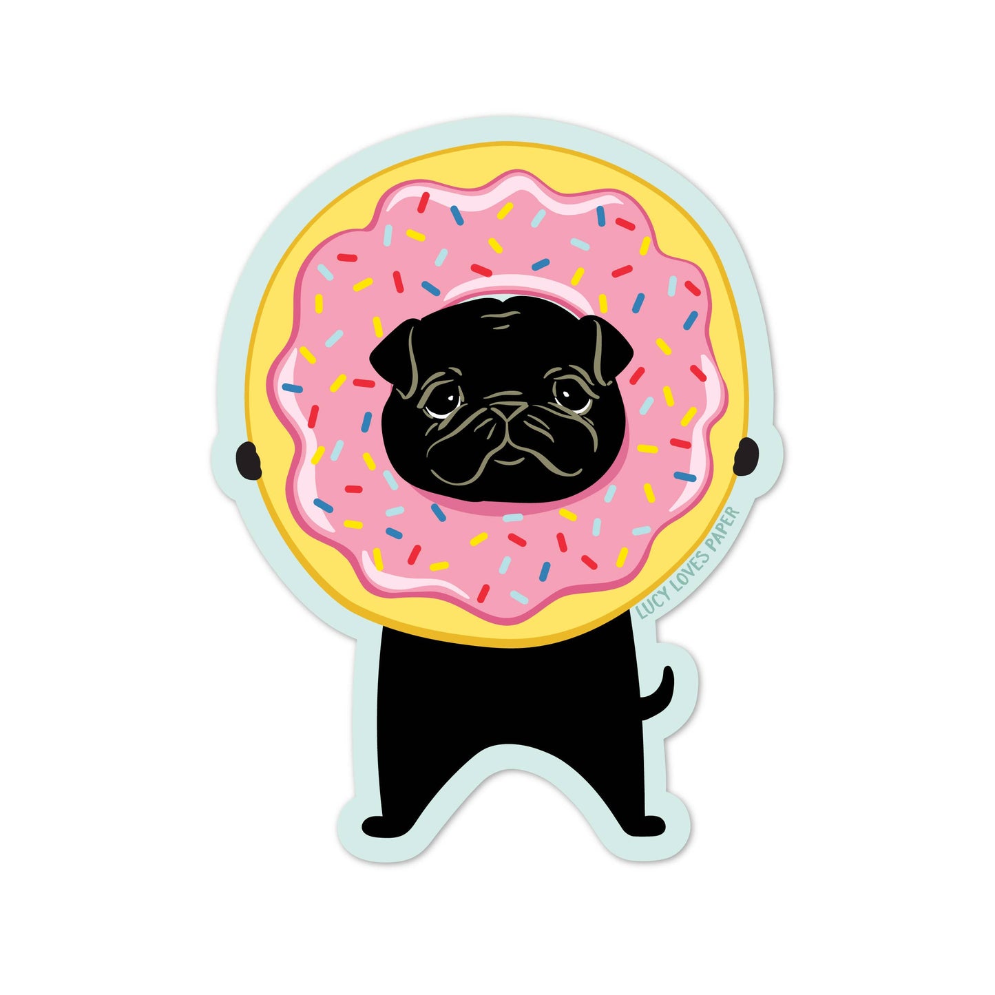 Pink Dog Donut