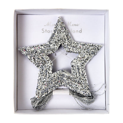 Silver Mini Star Garland