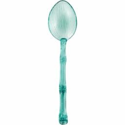 Palm Translucent Aqua Mini Spoons