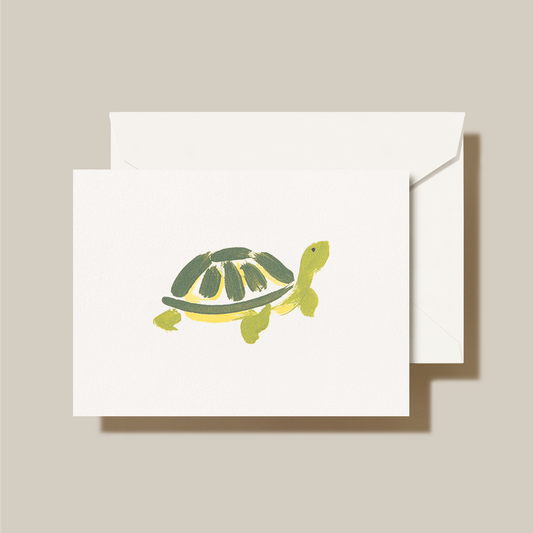 Brushstroke Turtle Note